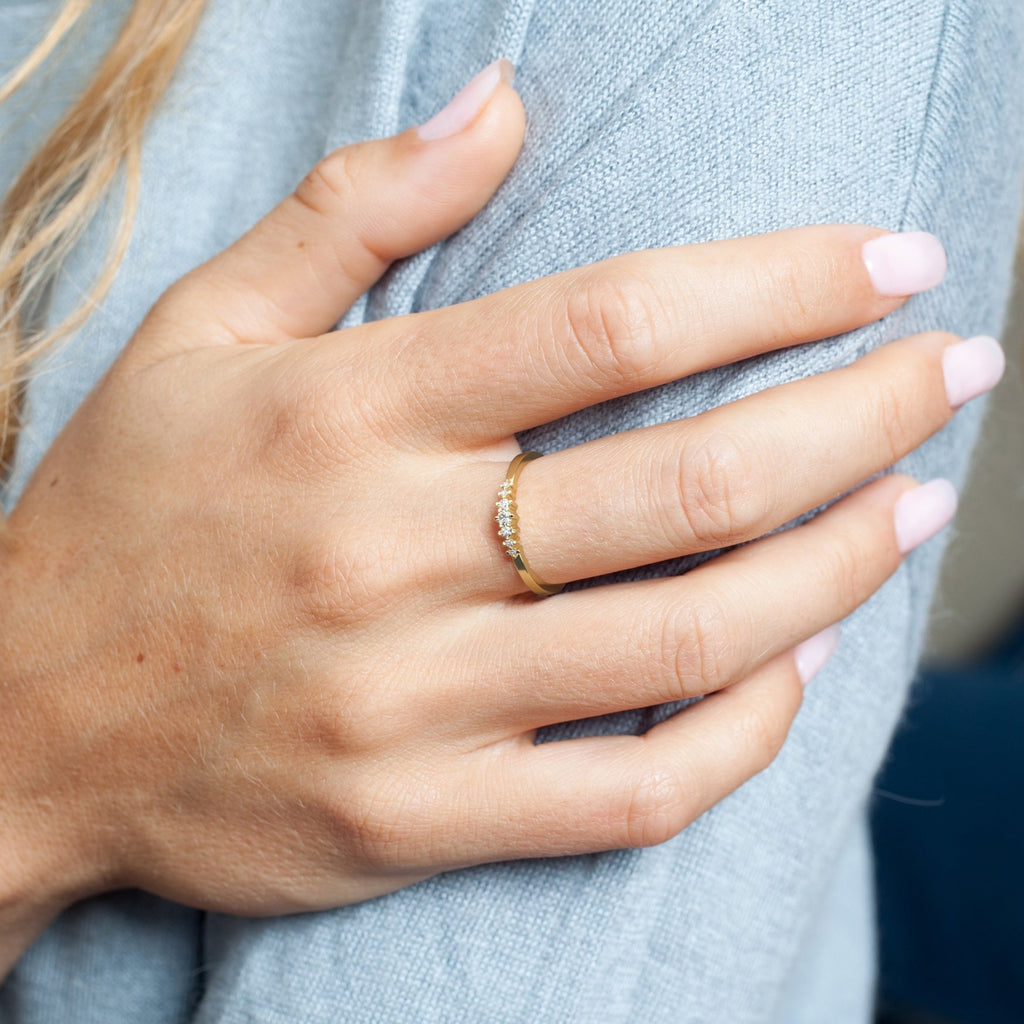 Dainty Diamond Stacking Ring