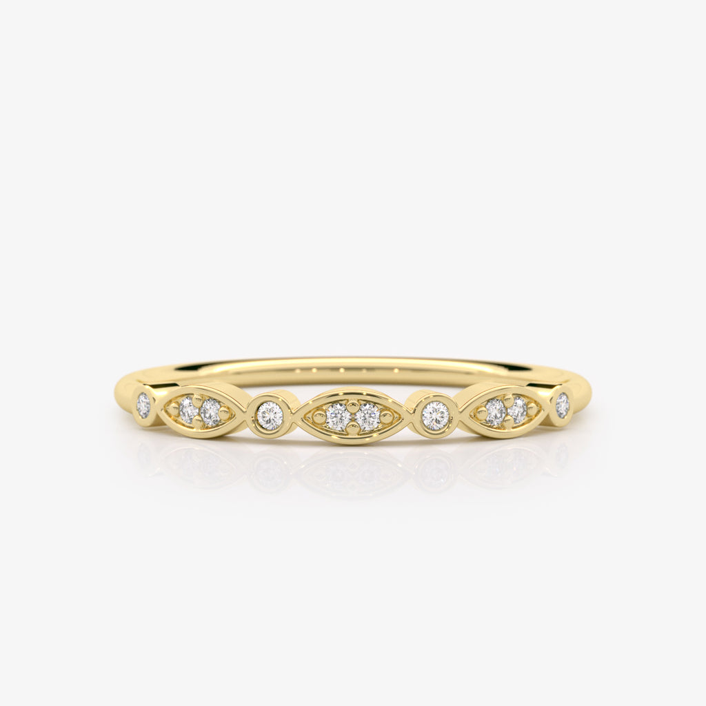 Dainty Diamond Eye Ring