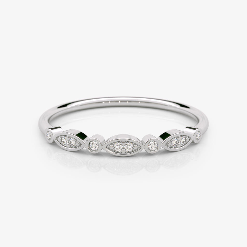 Dainty Diamond Eye Ring