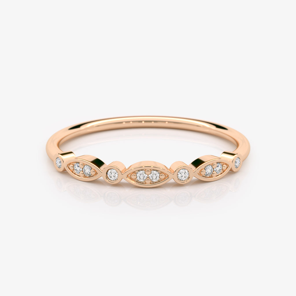 Dainty Diamond Eye Ring