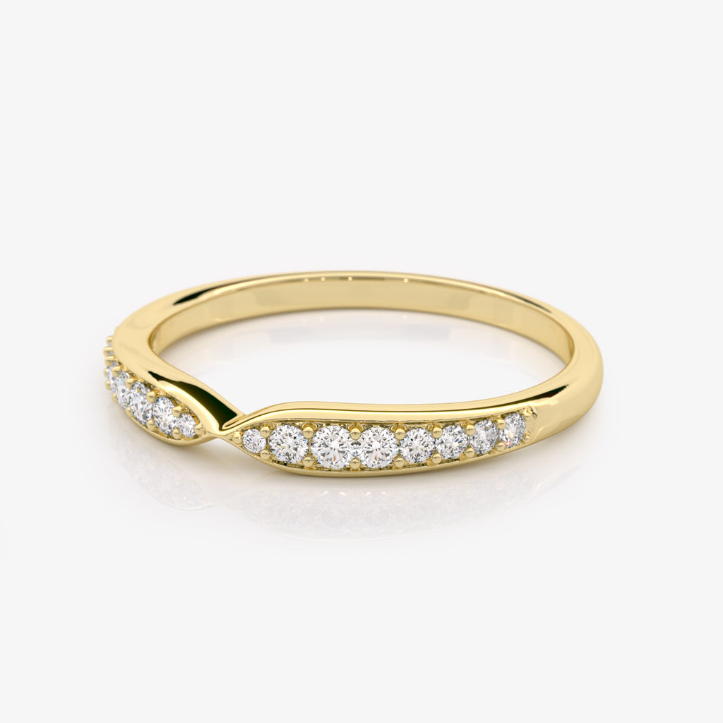 Diamond Infinity Wedding Band