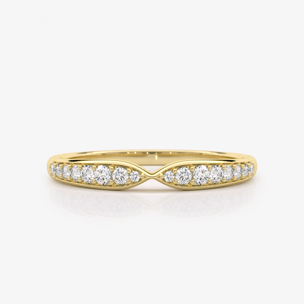 Diamond Infinity Wedding Band