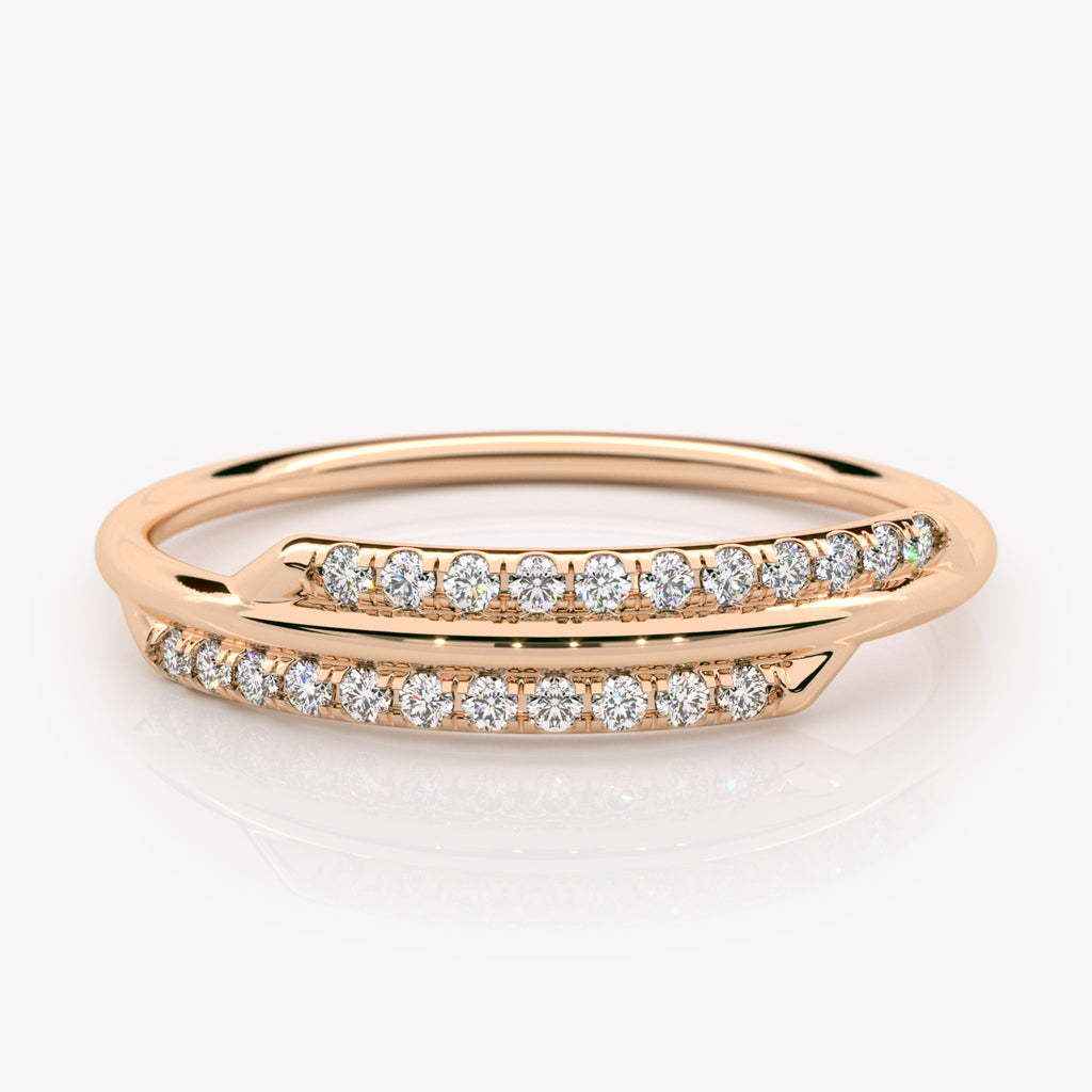 Asymmetrical Diamond Ring