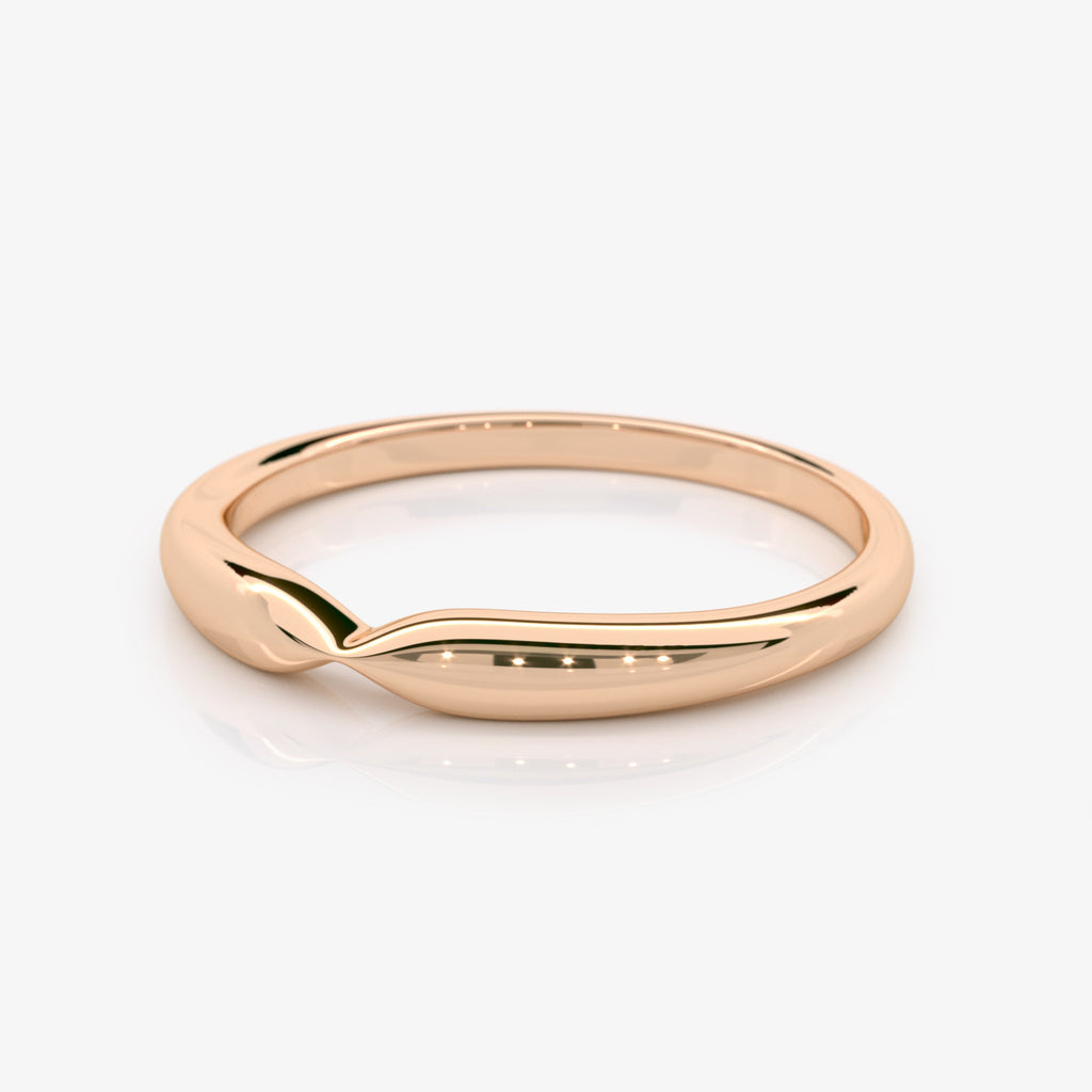 14K Rose Gold Wedding Band