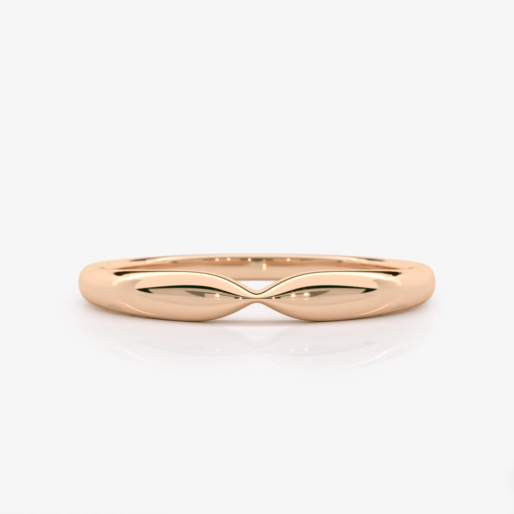 14K Rose Gold Wedding Band