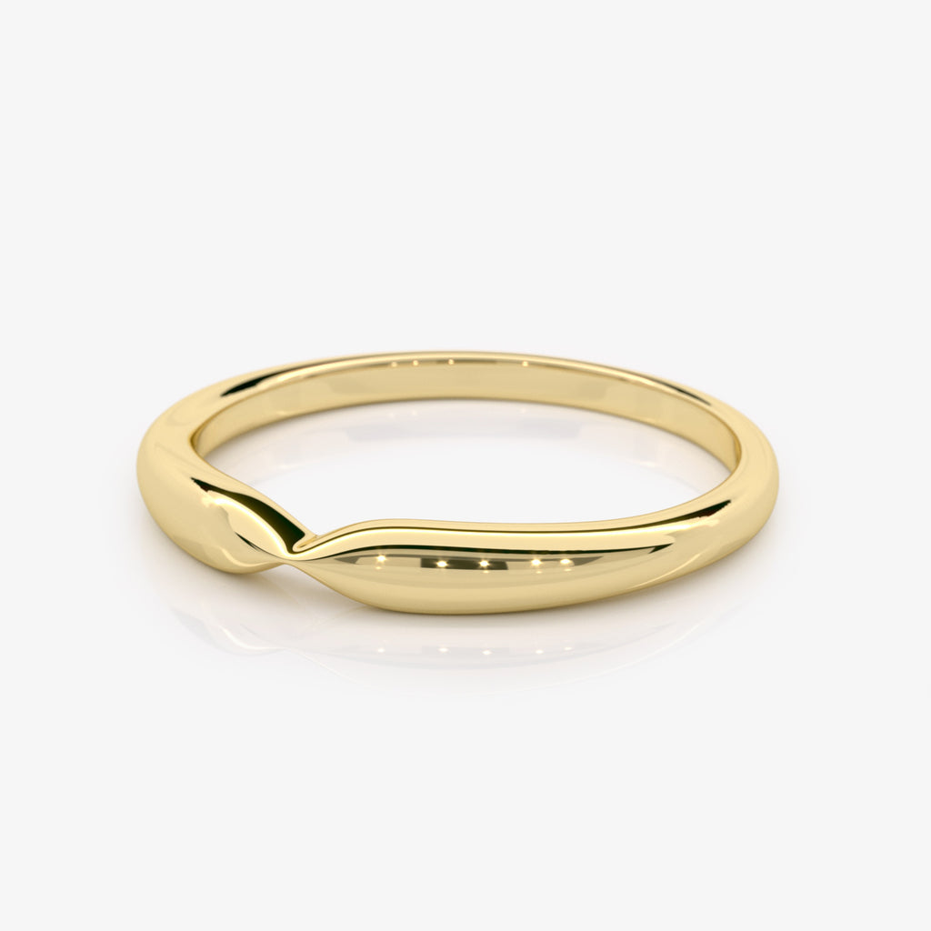 14K Yellow Gold Wedding Band