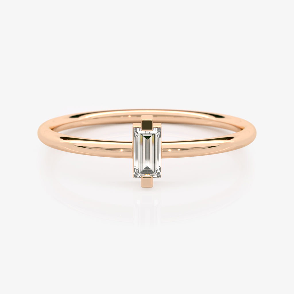 Baguette Diamond Stacking Ring