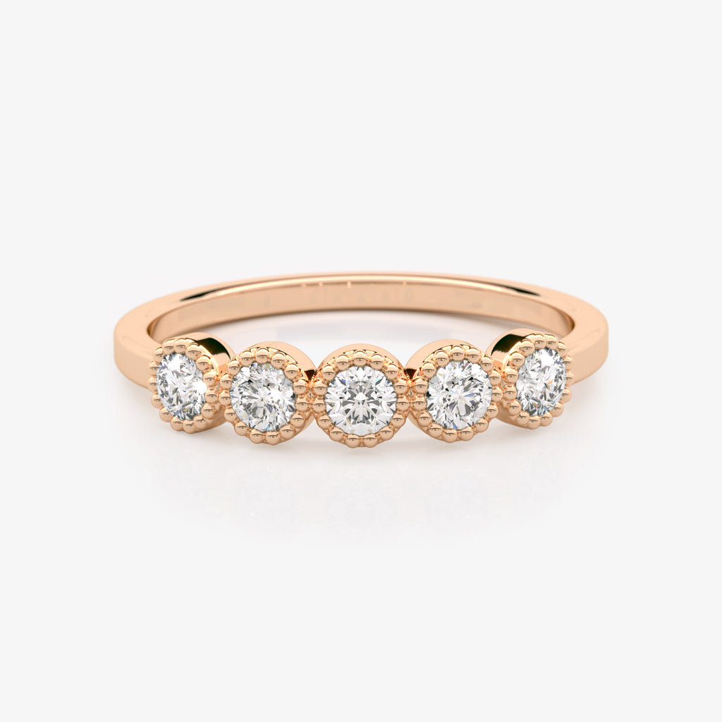 Bezel Set Diamond Wedding Ring