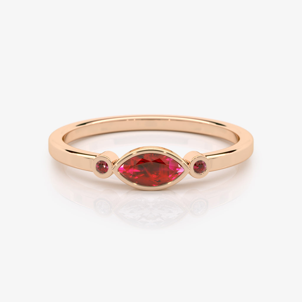 Modern Ruby Ring