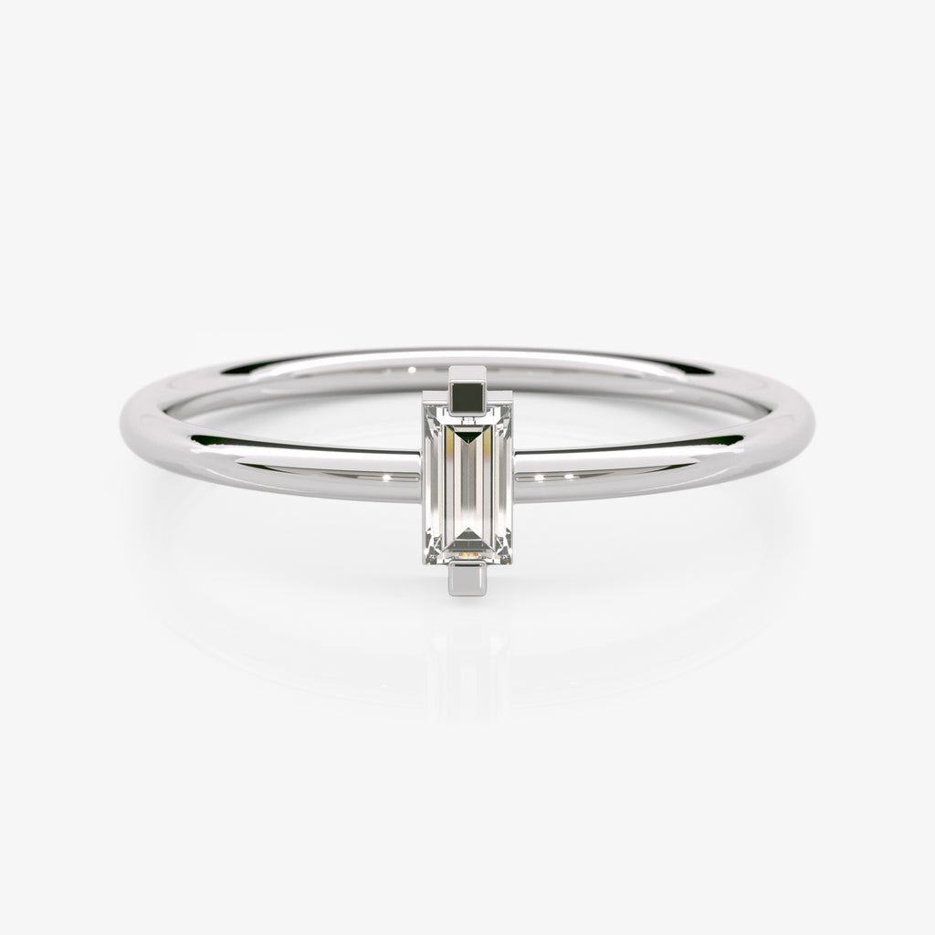 Baguette Diamond Stacking Ring