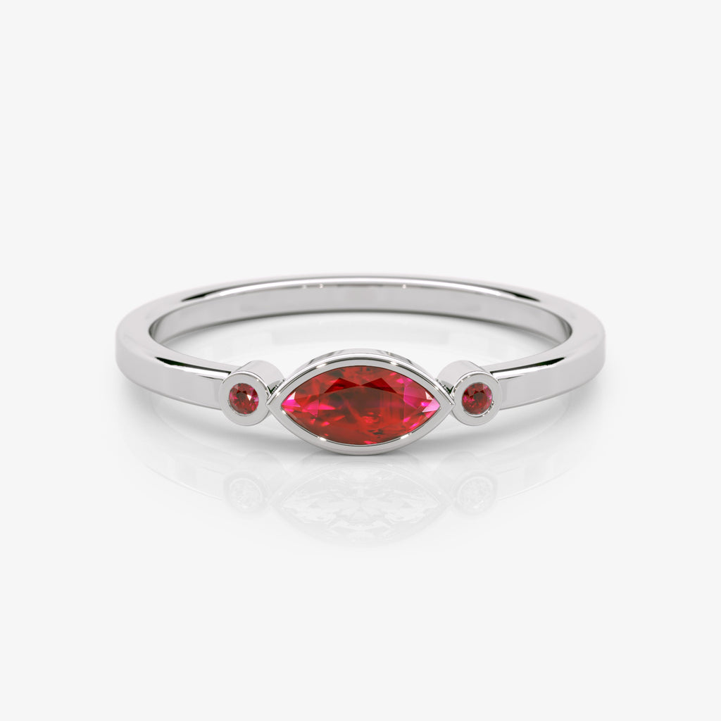 Modern Ruby Ring