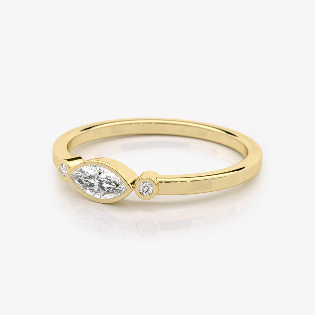 Modern Diamond Wedding Band