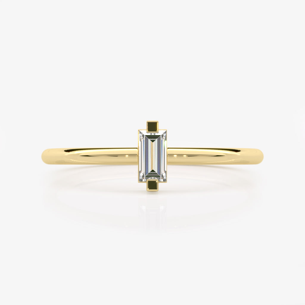 Baguette Diamond Stacking Ring