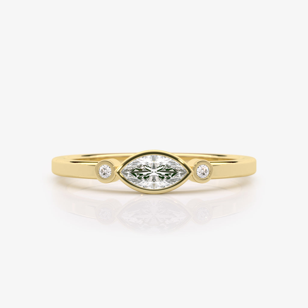 Modern Diamond Wedding Band