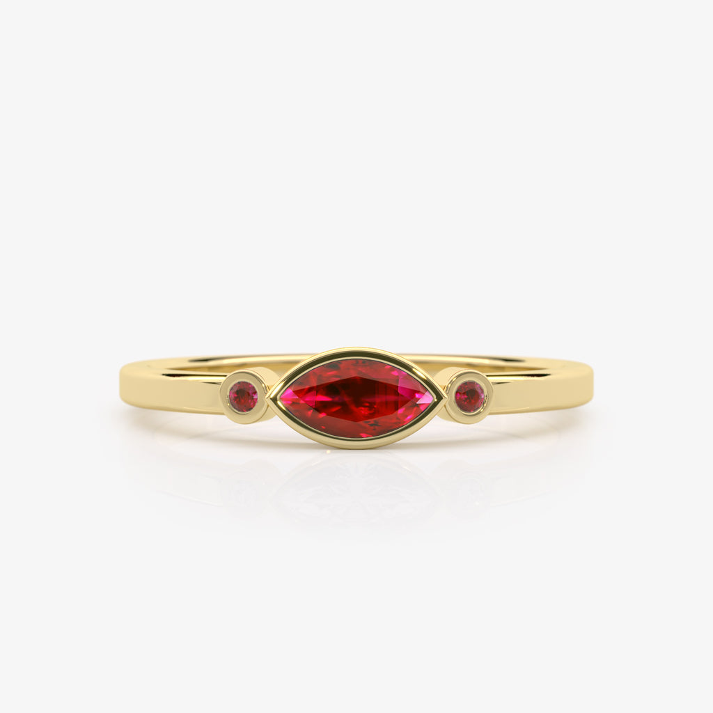 Modern Ruby Ring