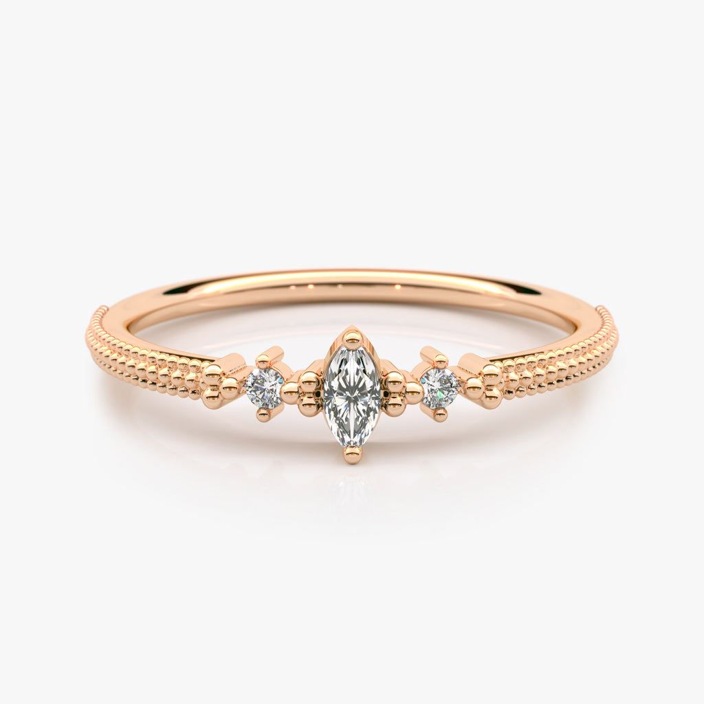 Art Deco Marquise Diamond Ring