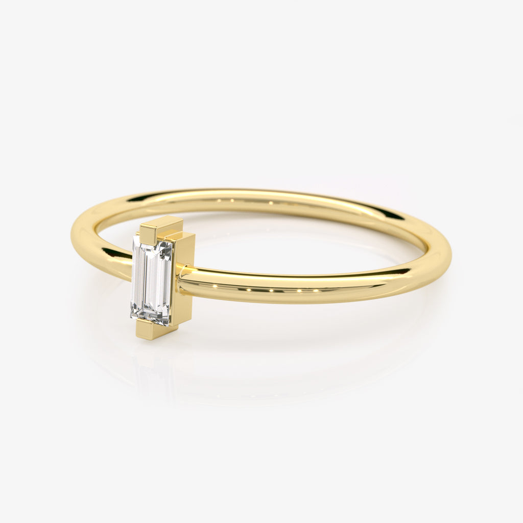 Baguette Diamond Stacking Ring