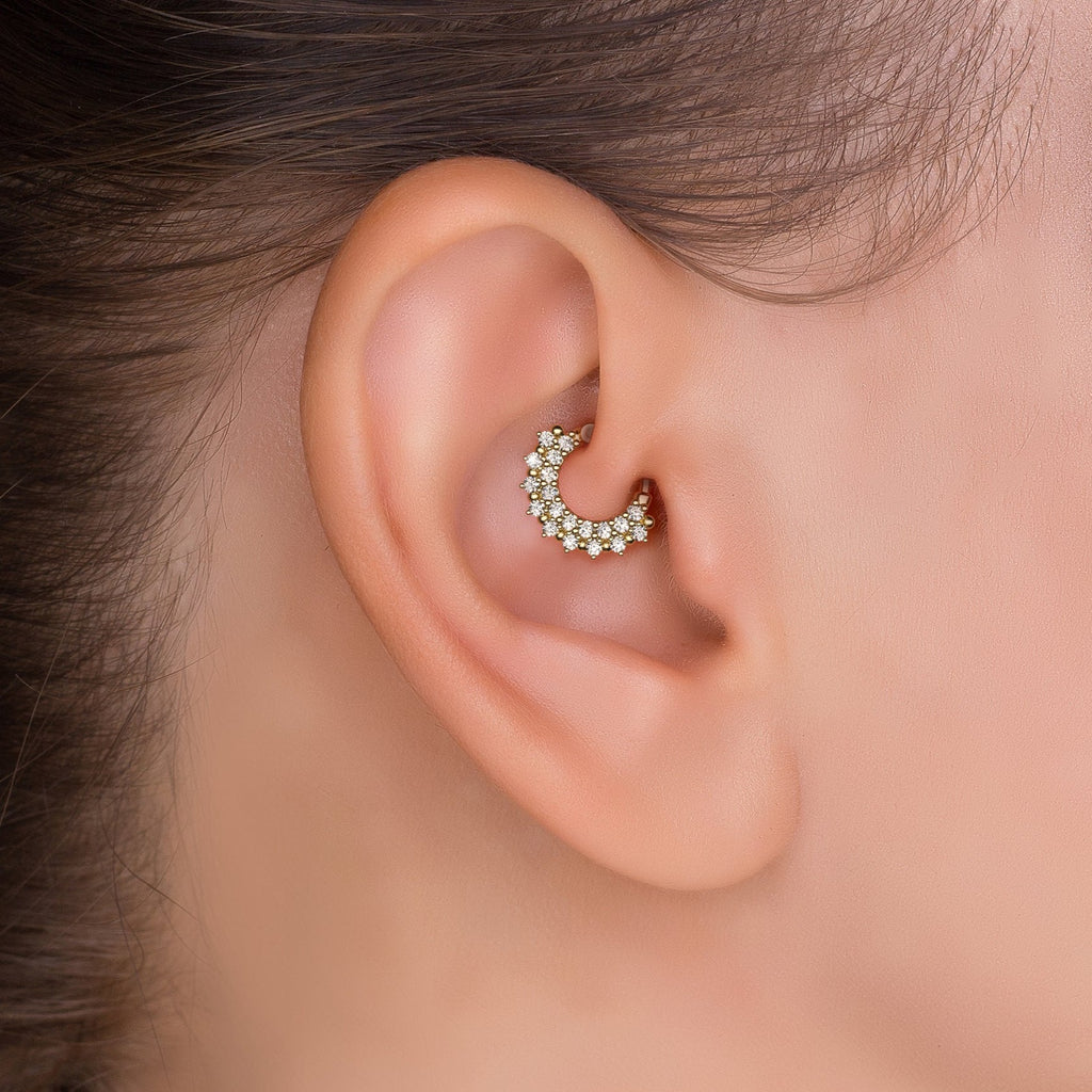 Statement Diamond Clicker Hoop Earring