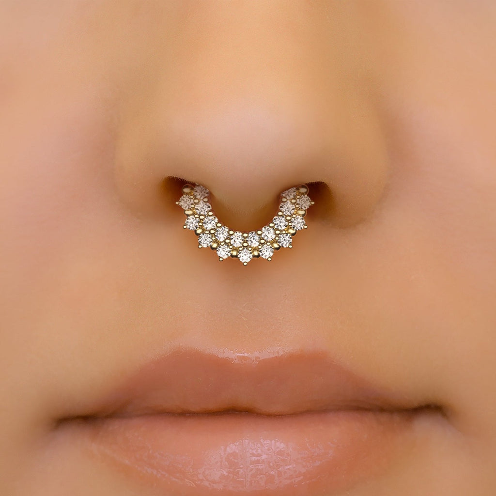 Statement Diamond Clicker Hoop Earring