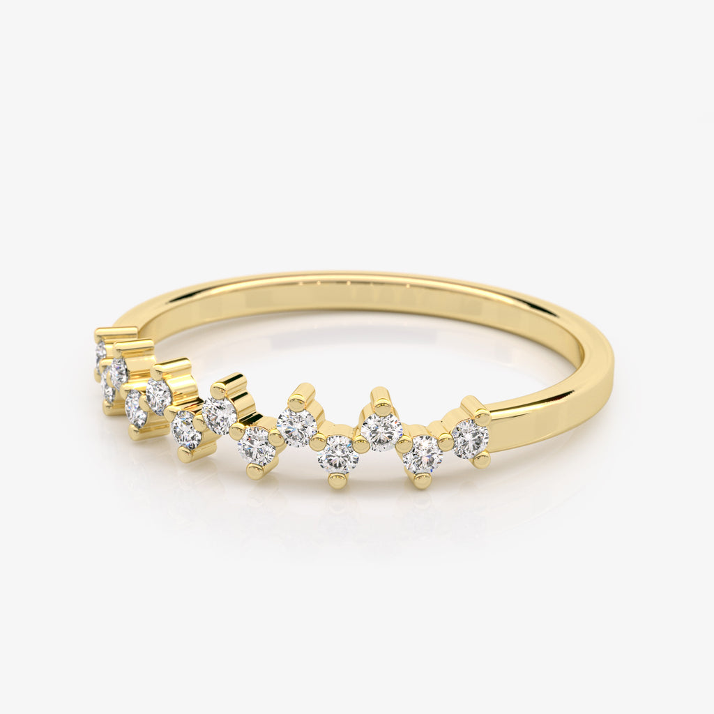 Zig-Zag Diamond Ring