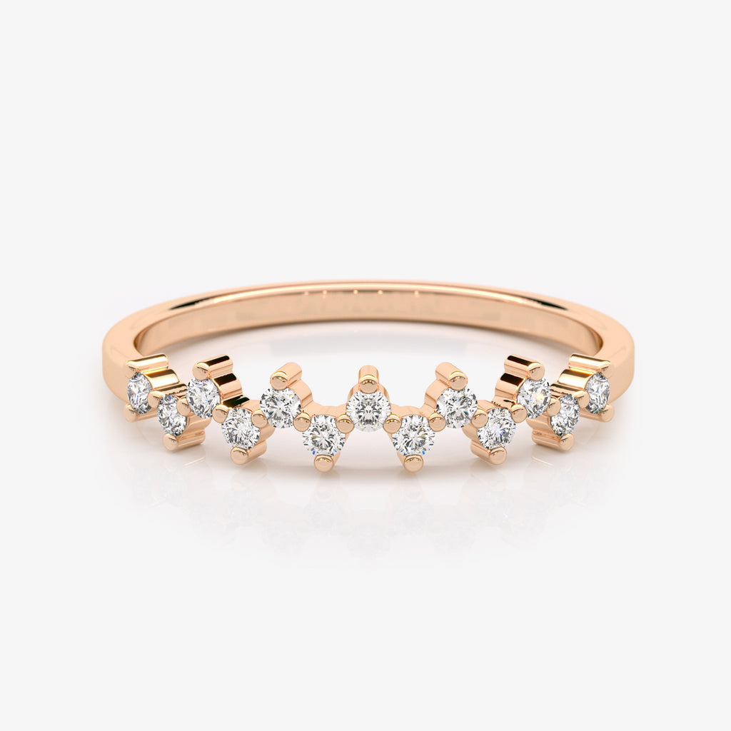 Zig-Zag Diamond Ring