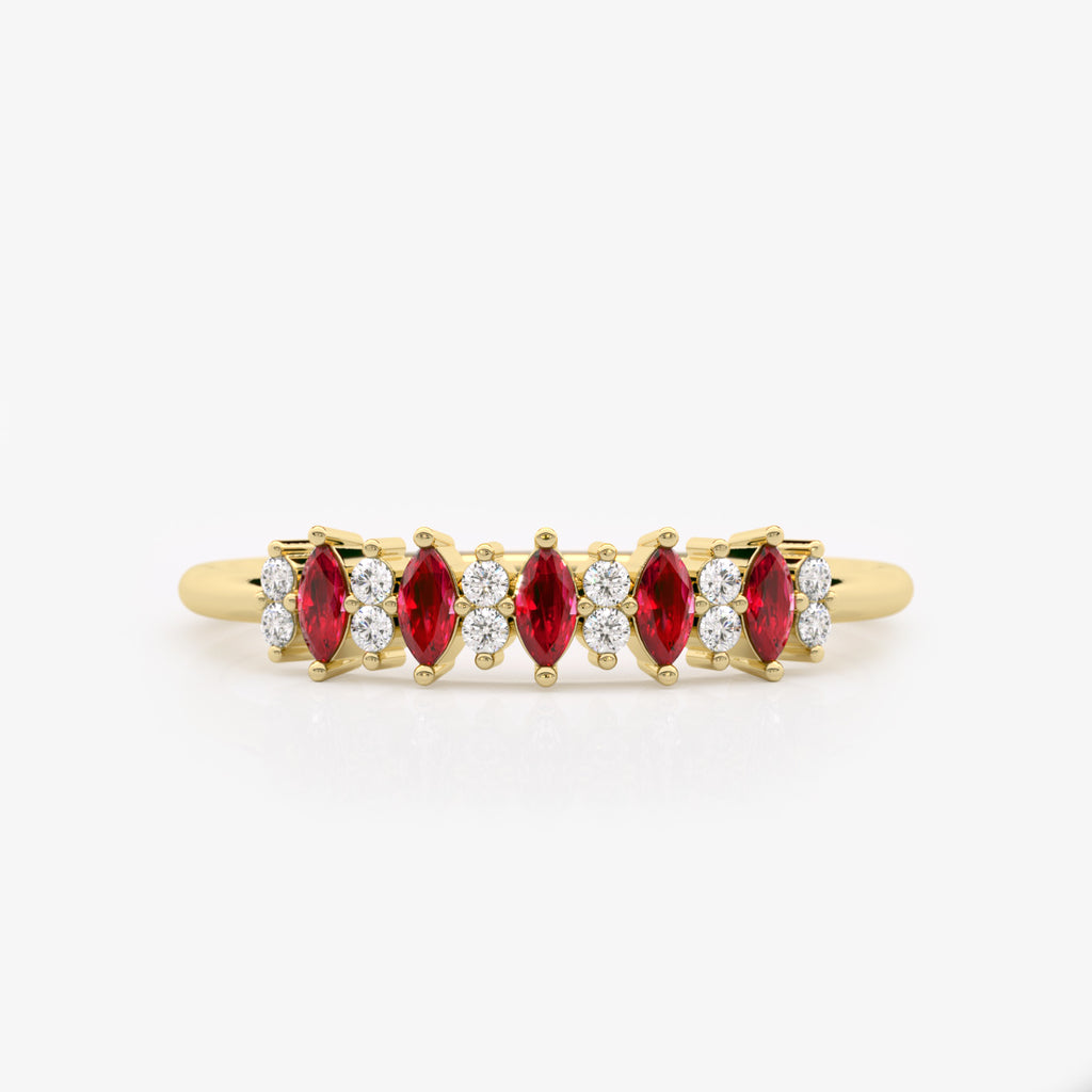 Statement Ruby Diamond Ring