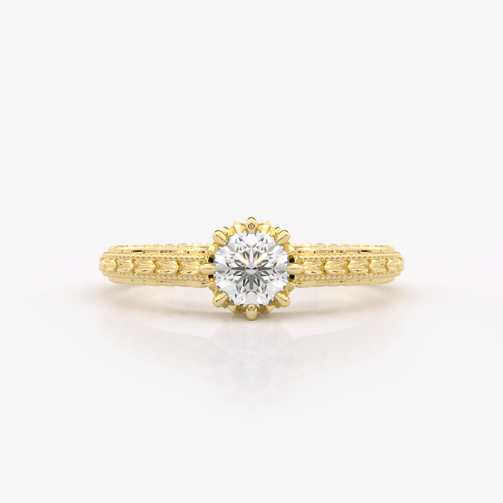 Solitaire Genuine Diamond Ring