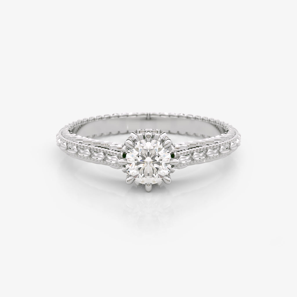 Solitaire Genuine Diamond Ring