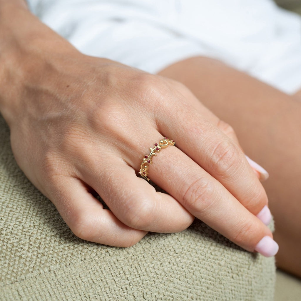 Swirl Ruby Ring