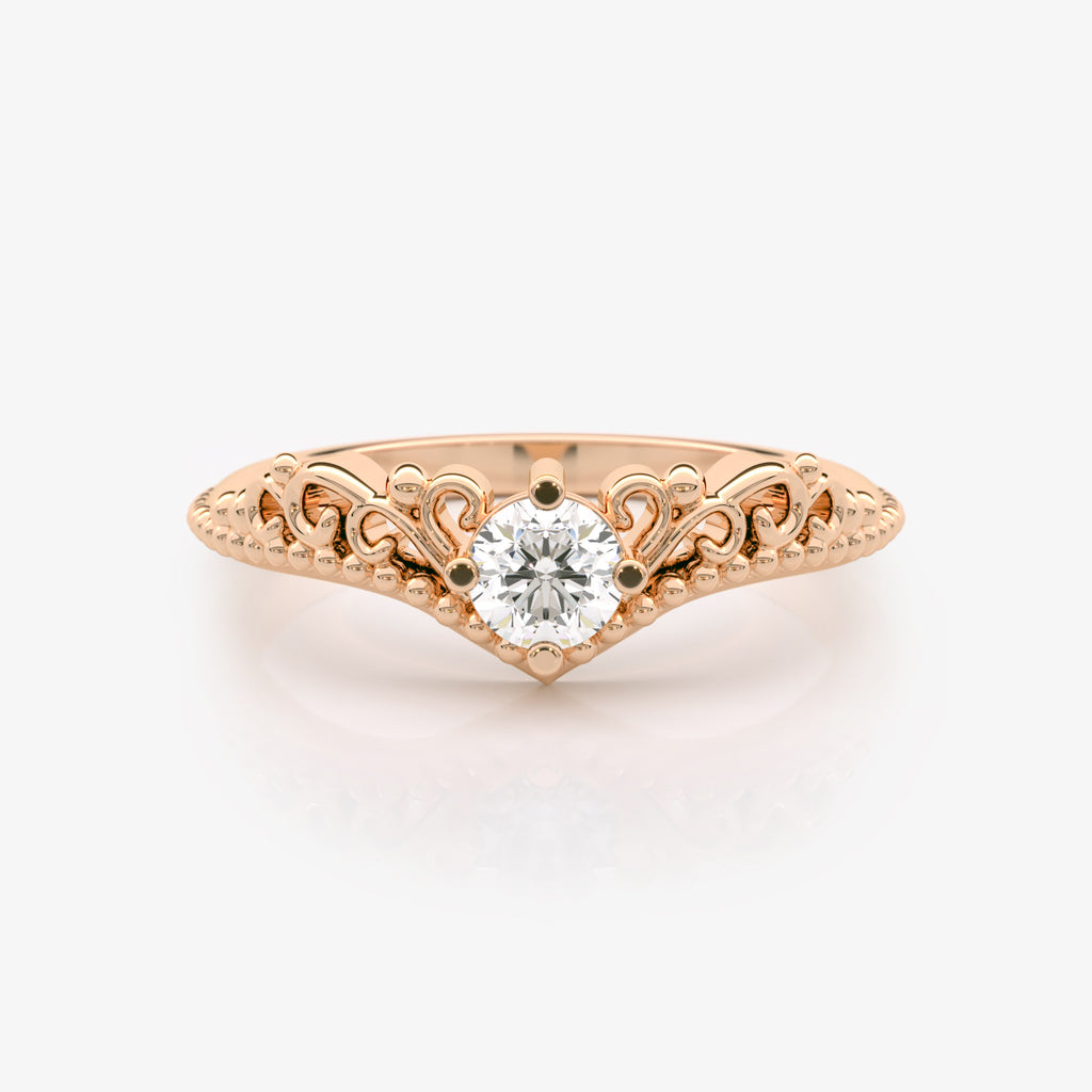 Lab Grown Diamond Chevron Ring