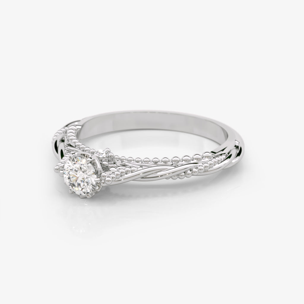 Solitaire Lab Grown Diamond Engagement Ring