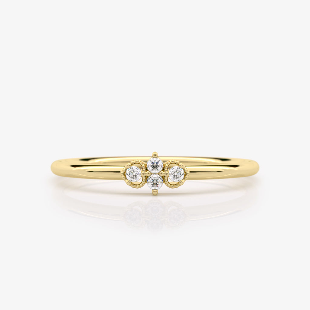 Thin Diamond Stacking Ring